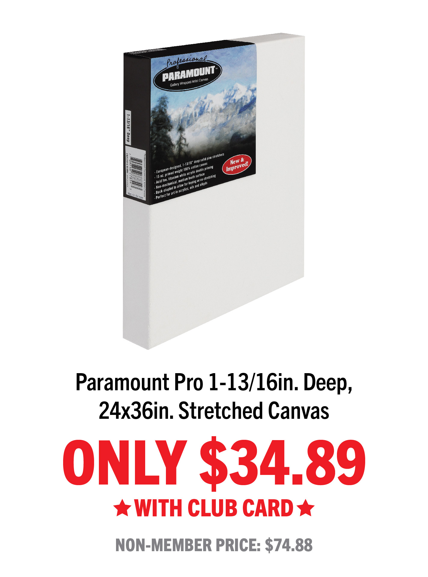 Paramount Universal Primed Premium Cotton Canvas Pads
